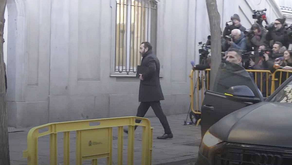 Aldama a su llegada al Tribunal Supremo.