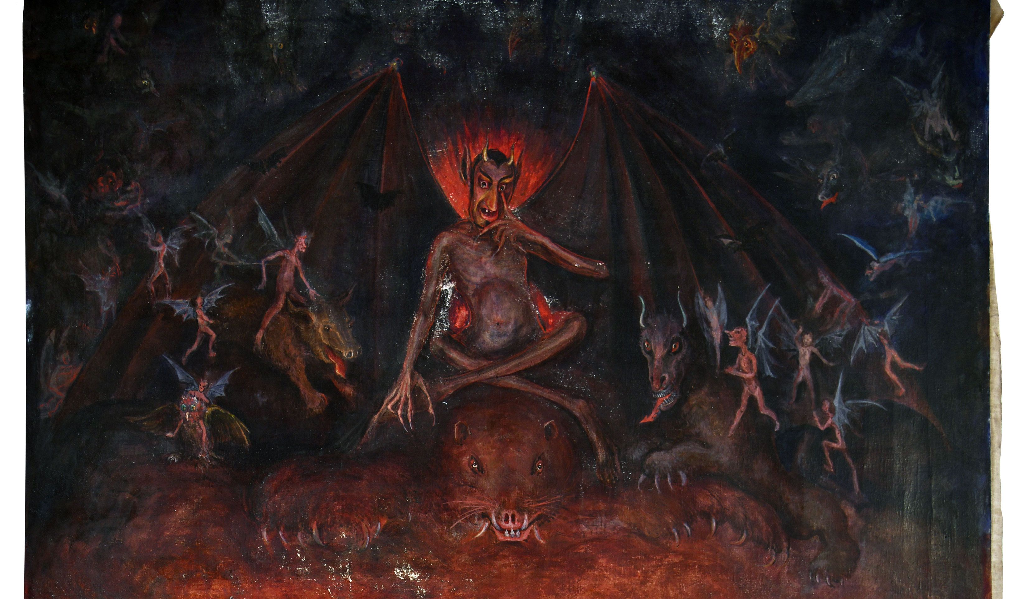 Rafel Forns: "Visión del infierno", oleo sobre lienzo 128x97 hacía 1900, colección particular, foto con derechos de autor, prohibida su reproducción total o parcial sin autorización del autor de la foto y el texto. Agustín Millán Rafel Forns: "Visión del infierno", oleo sobre lienzo 128x97 hacía 1900, colección particular, foto con derechos de autor, prohibida su reproducción total o parcial sin autorización del autor de la foto y el texto. Agustín Millán