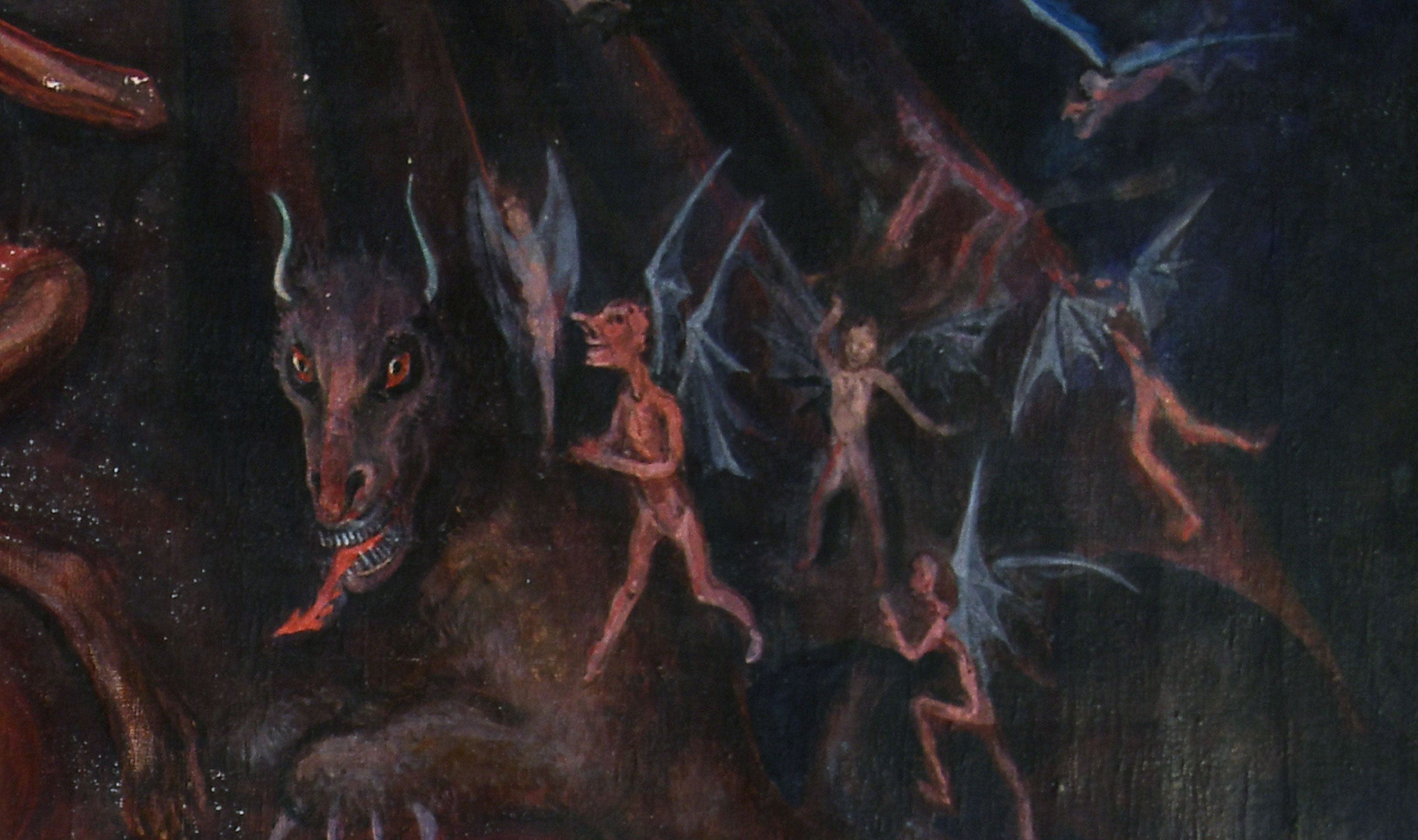 Rafel Forns: "Visión del infierno", oleo sobre lienzo 128x97 hacía 1900, colección particular, foto con derechos de autor, prohibida su reproducción total o parcial sin autorización del autor de la foto y el texto. Agustín Millán Rafel Forns: "Visión del infierno", oleo sobre lienzo 128x97 hacía 1900, colección particular, foto con derechos de autor, prohibida su reproducción total o parcial sin autorización del autor de la foto y el texto. Agustín Millán