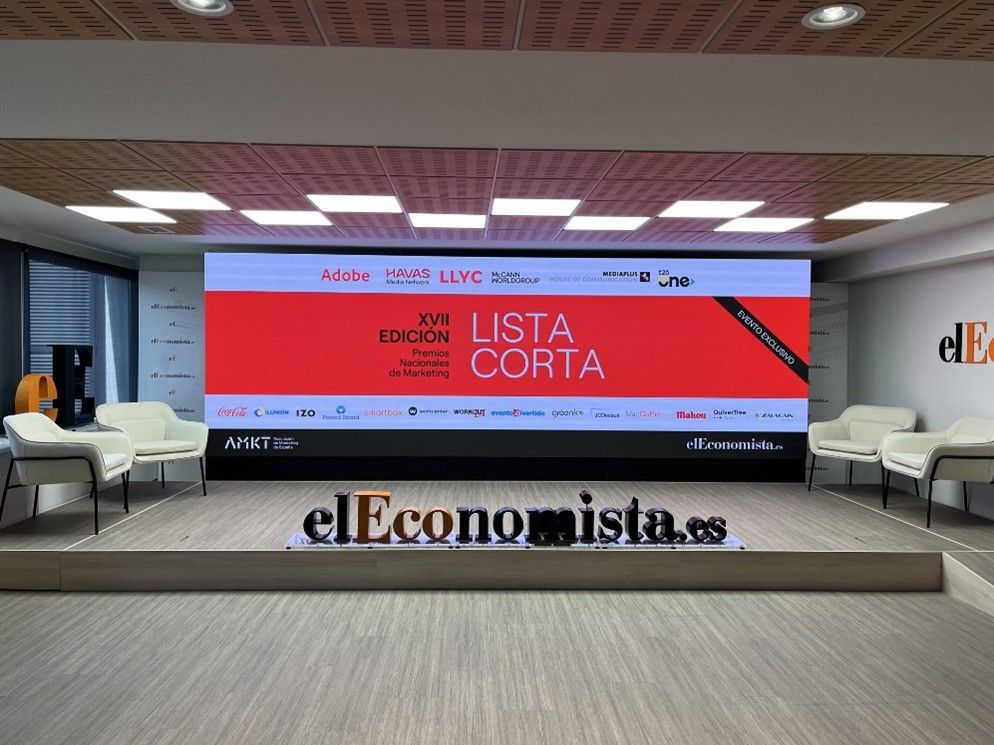 Escenario para la lista corta de los Premios Nacionales de Marketing
