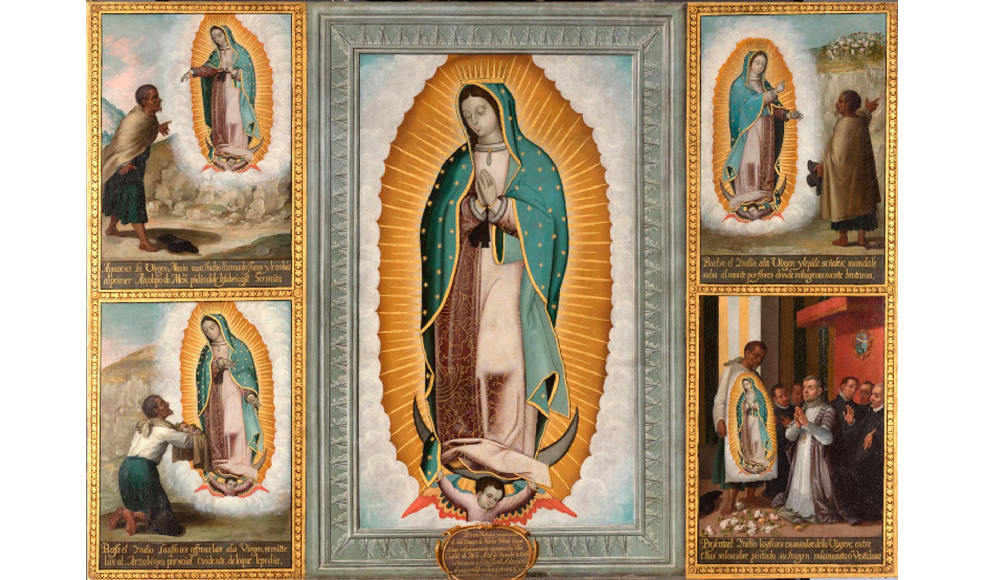 Imagen y apariciones de Nuestra Señora de Guadalupe José Juárez (1617 1661) 1656 Ágreda (Soria), monasterio de sor Maria Jesús de Ágreda Imagen y apariciones de Nuestra Señora de Guadalupe José Juárez (1617 1661) 1656 Ágreda (Soria), monasterio de sor Maria Jesús de Ágreda