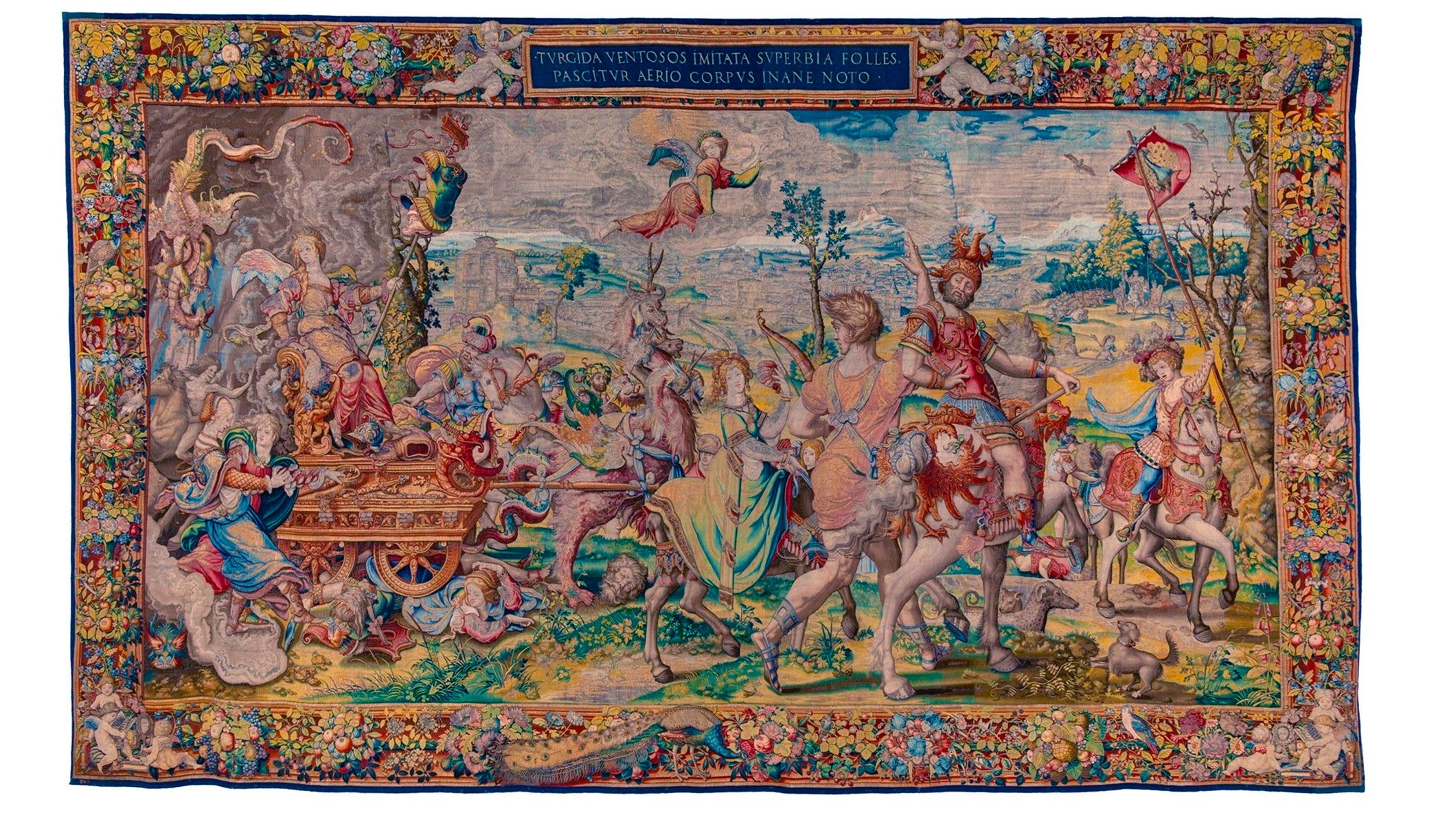 La Soberbia, Pieter Coecke van Aelst, Wilhelm Pannemaker, Bruselas, Brabante, h. 1544, Nº inv. 10004019, Patrimonio Nacional, Foto Mario Sedeño La Soberbia, Pieter Coecke van Aelst, Wilhelm Pannemaker, Bruselas, Brabante, h. 1544, Nº inv. 10004019, Patrimonio Nacional, Foto Mario Sedeño