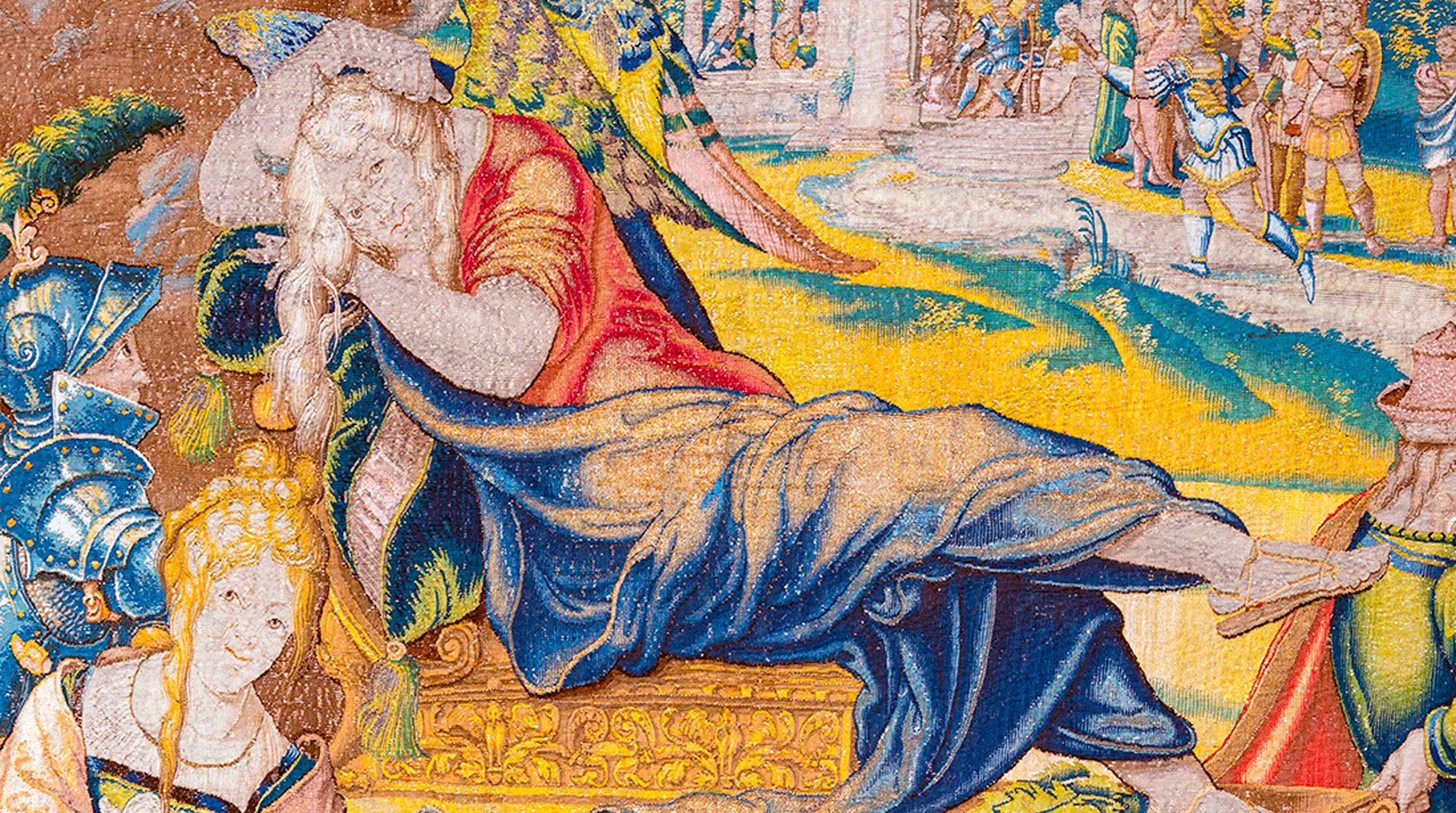 Detalle del carro de Pereza, Pieter Coecke van Aelst, Bruselas, Brabante, h. 1545, N.º inv. 10005095, Patrimonio Nacional Detalle del carro de Pereza, Pieter Coecke van Aelst, Bruselas, Brabante, h. 1545, N.º inv. 10005095, Patrimonio Nacional