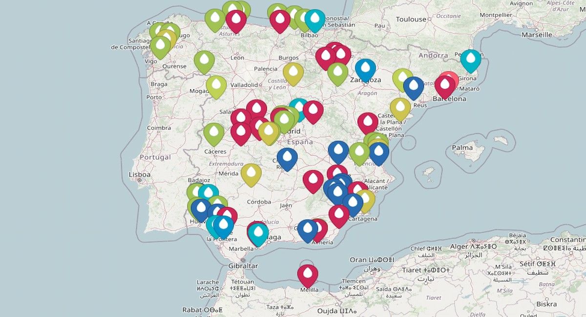 Una imagen del Mapa de los Conflictos del Agua.