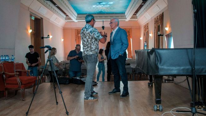 El equipo del documental, en la reuda de prensa El equipo del documental, en la reuda de prensa
