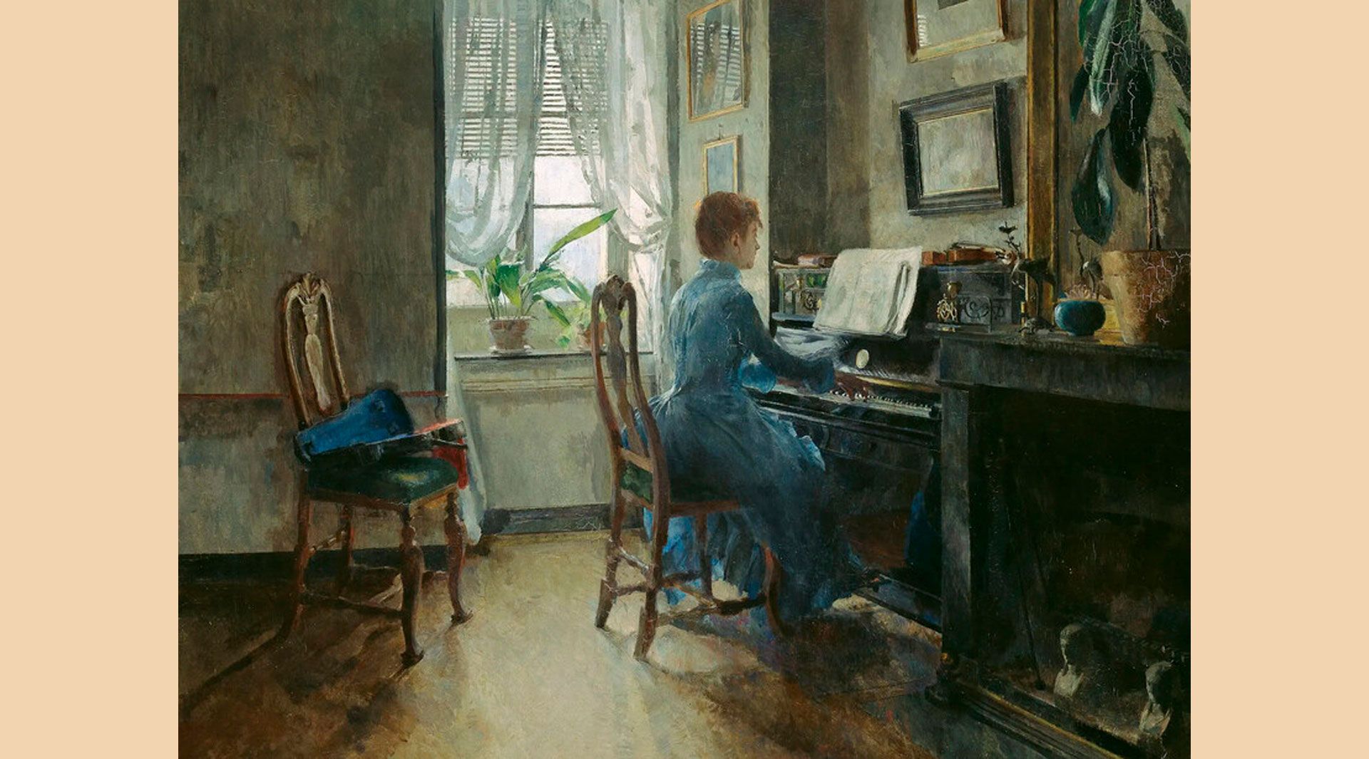 Harriet Backer, Chez moi, 1887. Courtesy of Kode Museums