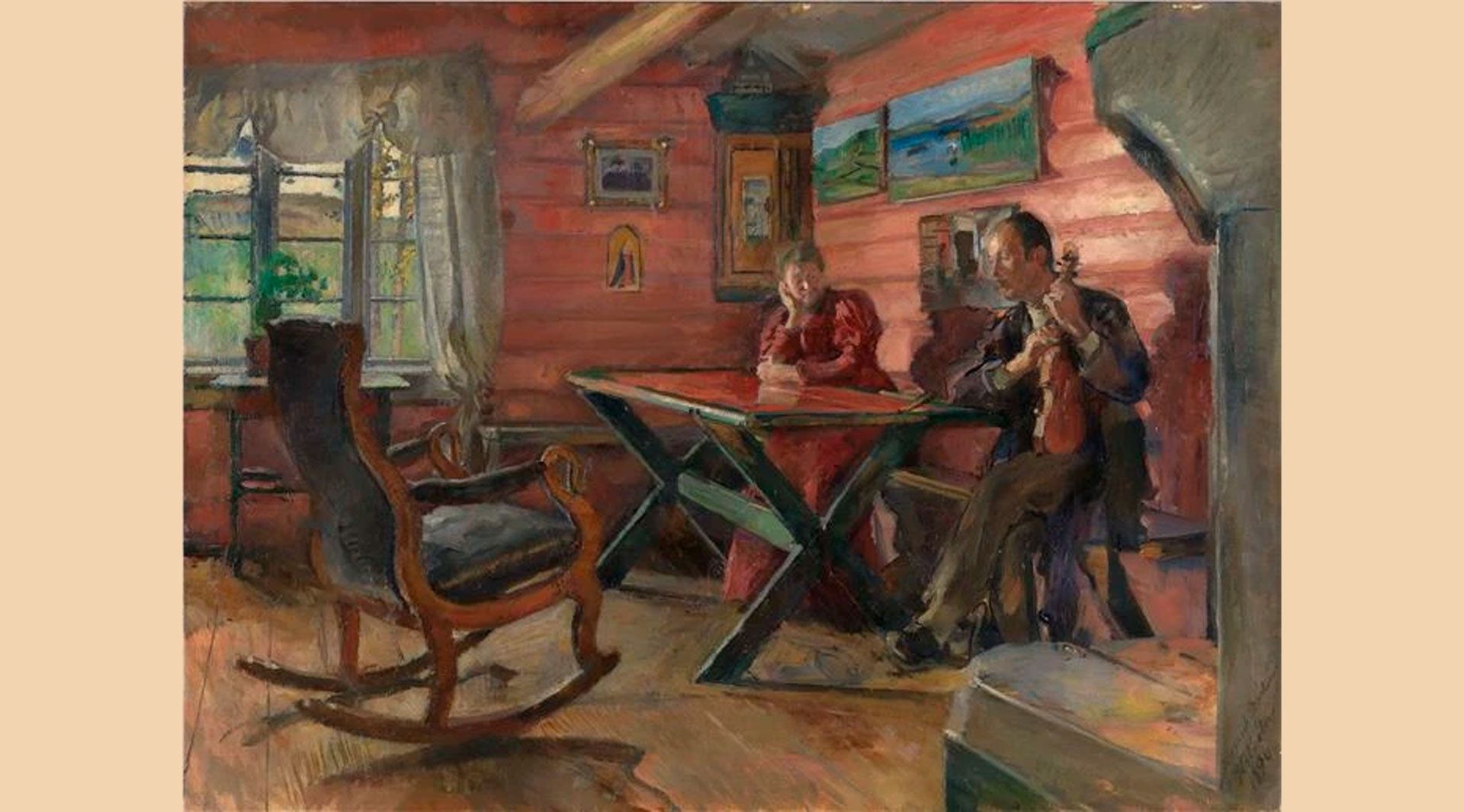 Harriet Backer, The Old Cottage at Kolbotn, Hulda and Arne Garborg's Home, 1896 (photo by Nasjonalmuseet, CC BY SA 4.0)