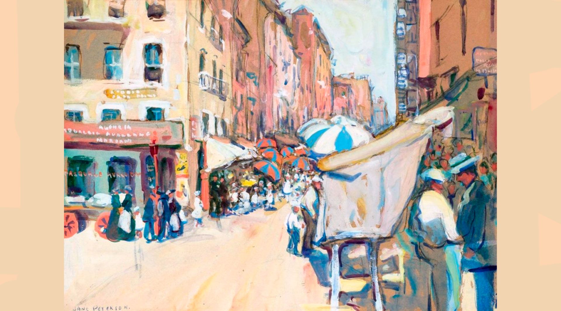 Jane Peterson, “The Ghetto, New York” 1916