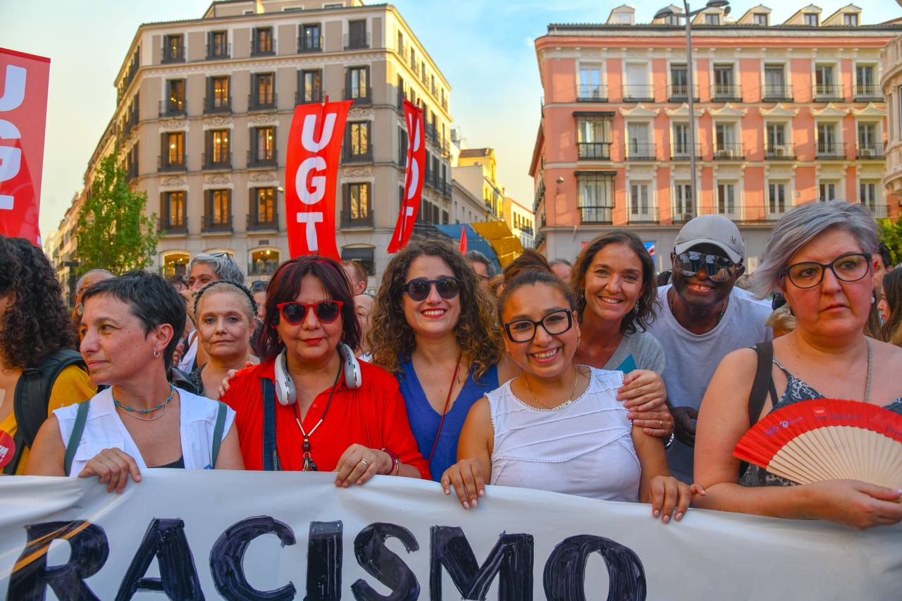 Concentración contra el racismo en Madrid, foto Agustín Millán Concentración contra el racismo en Madrid, foto Agustín Millán