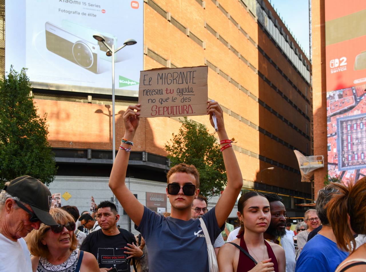 Concentración contra el racismo en Madrid, foto Agustín Millán Concentración contra el racismo en Madrid, foto Agustín Millán