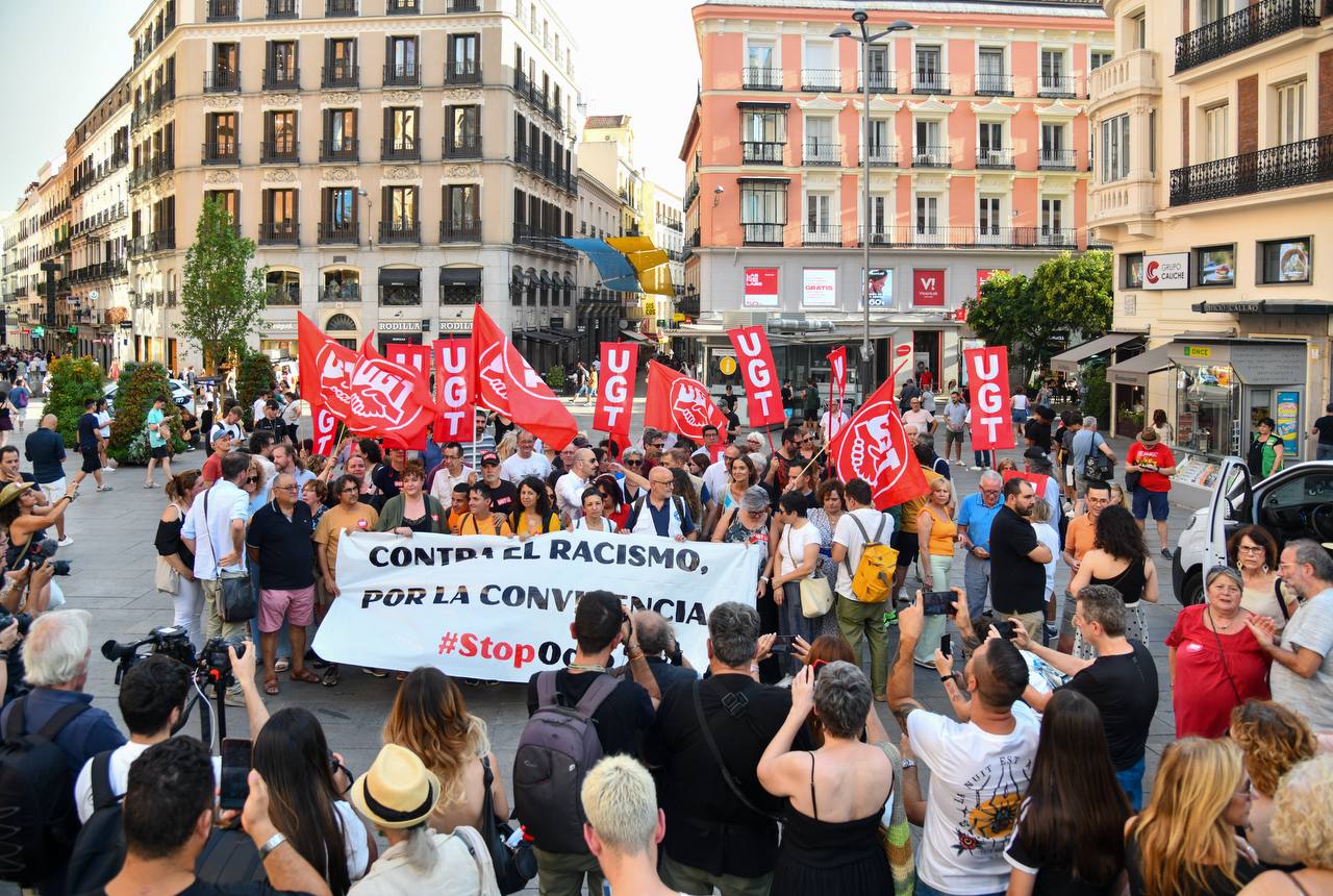 Concentración contra el racismo en Madrid, foto Agustín Millán Concentración contra el racismo en Madrid, foto Agustín Millán