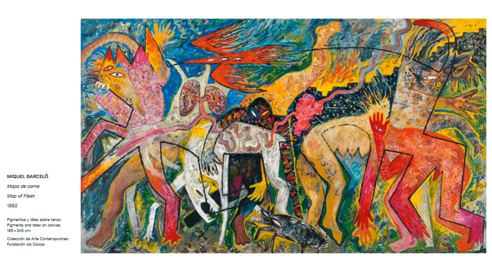 'Mapa de carne' (1982), de Miquel Barceló. Colección de Arte Contemporáneo Fundación “la Caixa”