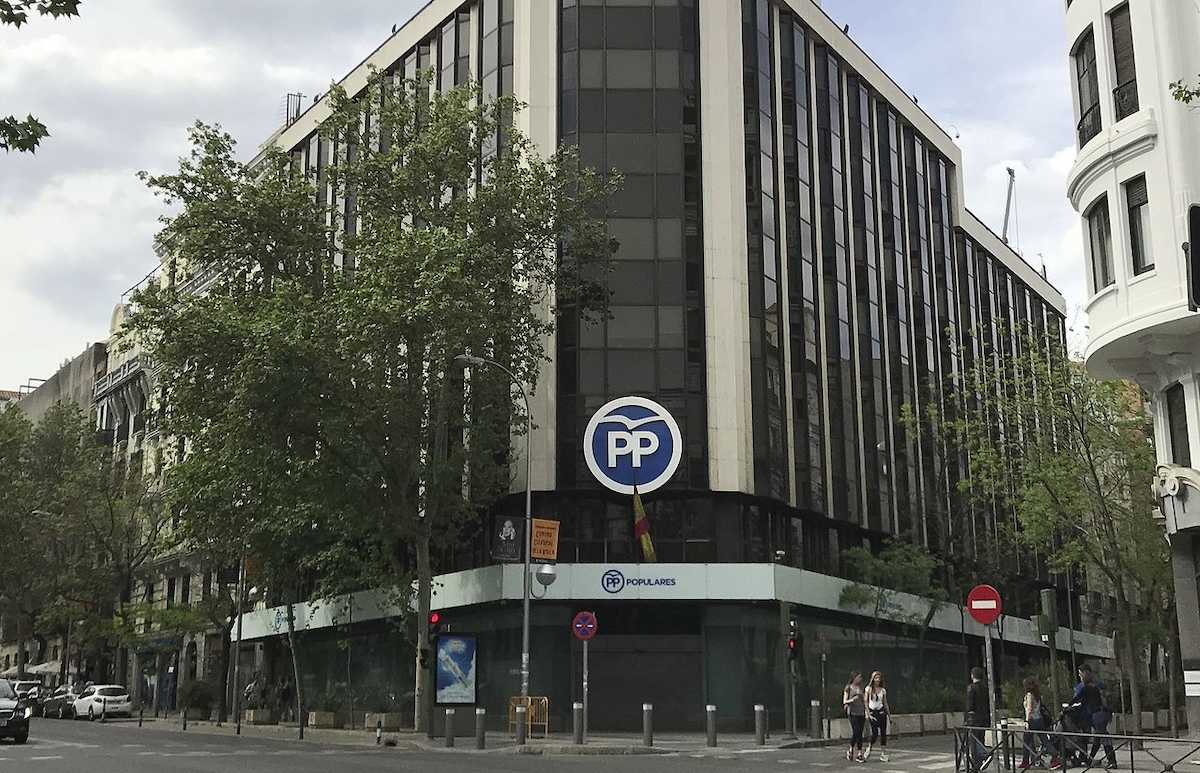 Génova 13, sede del PP en Madrid, en una imagen de archivo