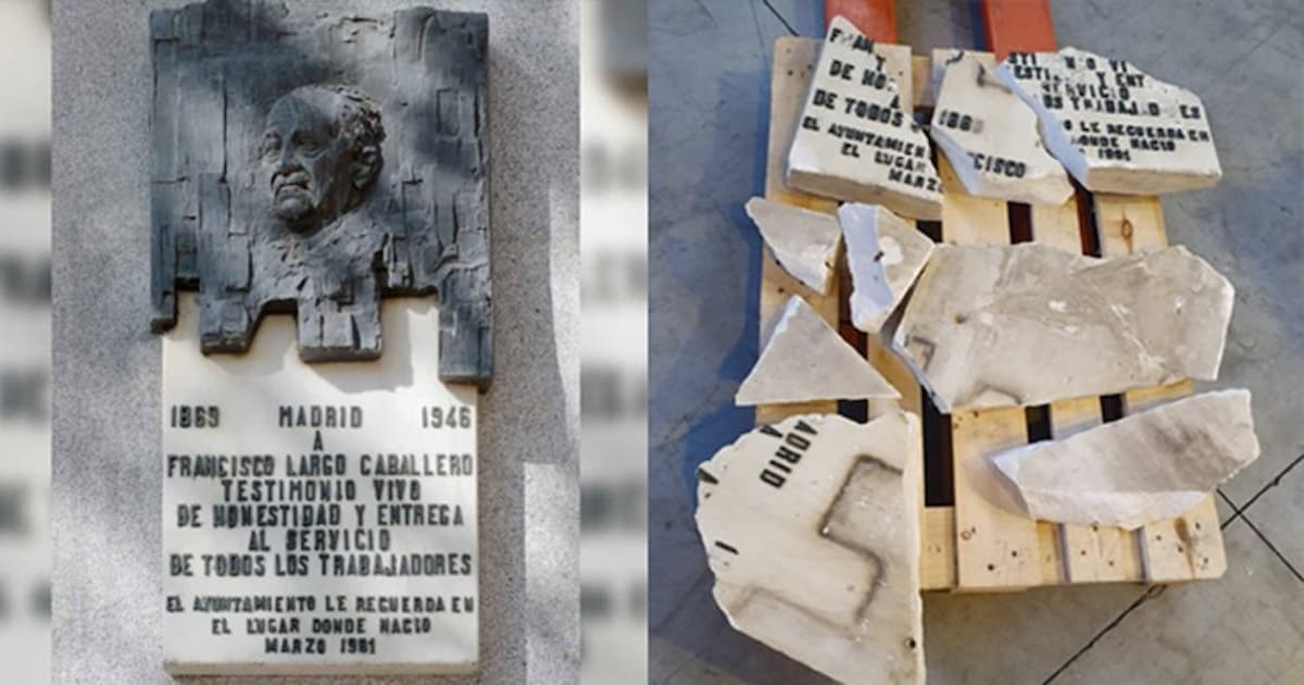 Placa Largo Caballero Justicia