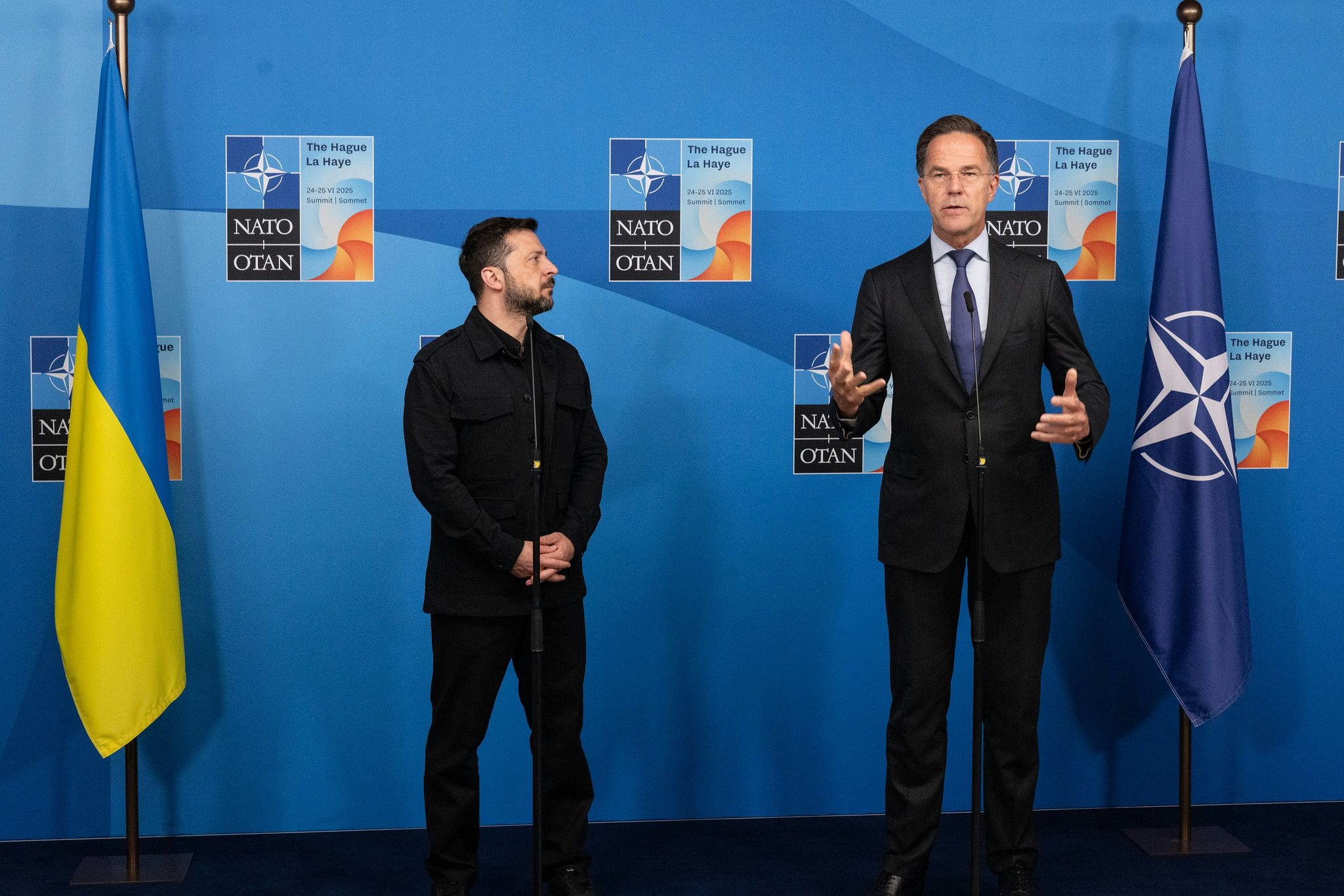 OTAN Rutte y Zelenski