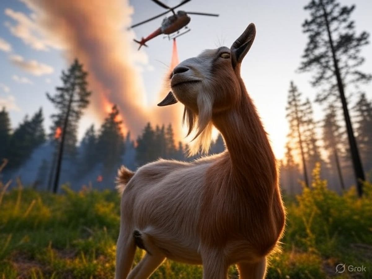 Helicópteros contra cabras
