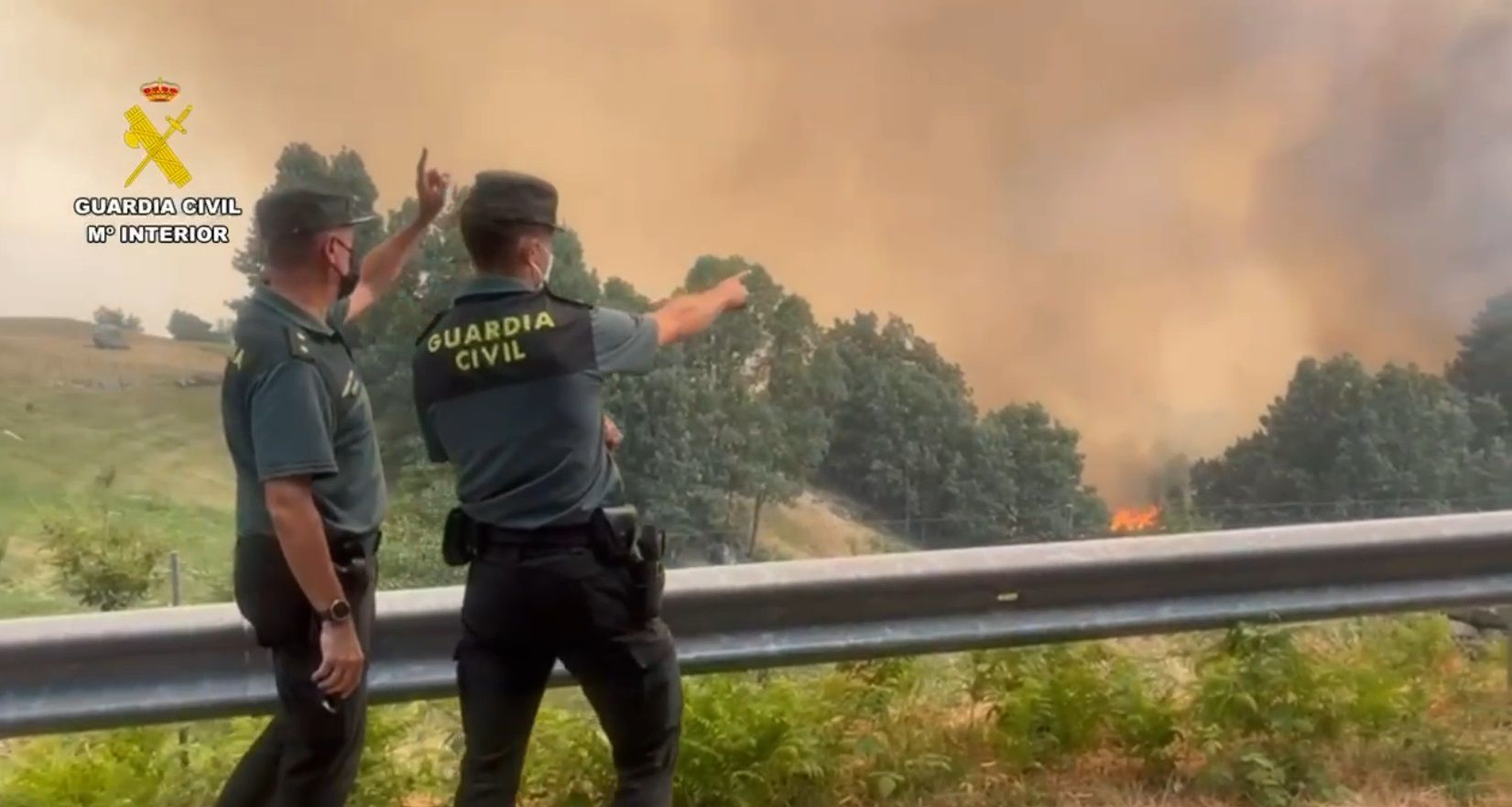 Guardia civil incendio. Fuente: web de la Guardia Civil 