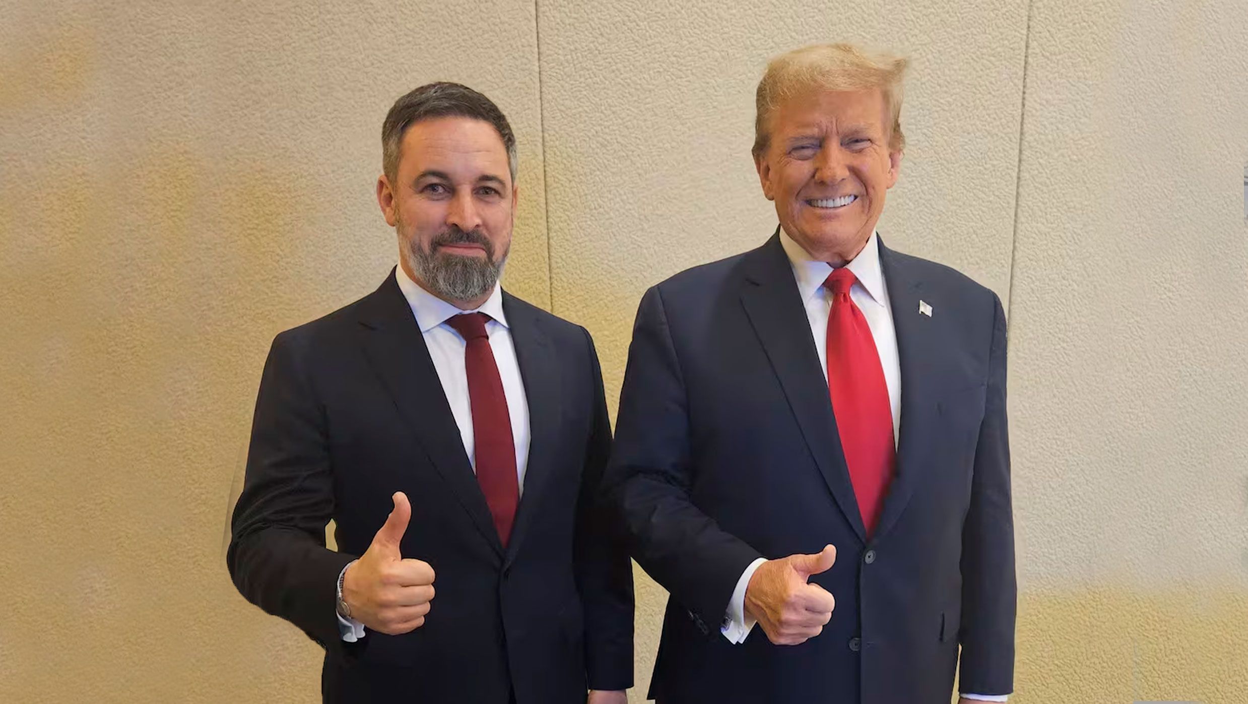 Abascal y Trump en una imagen de archivo