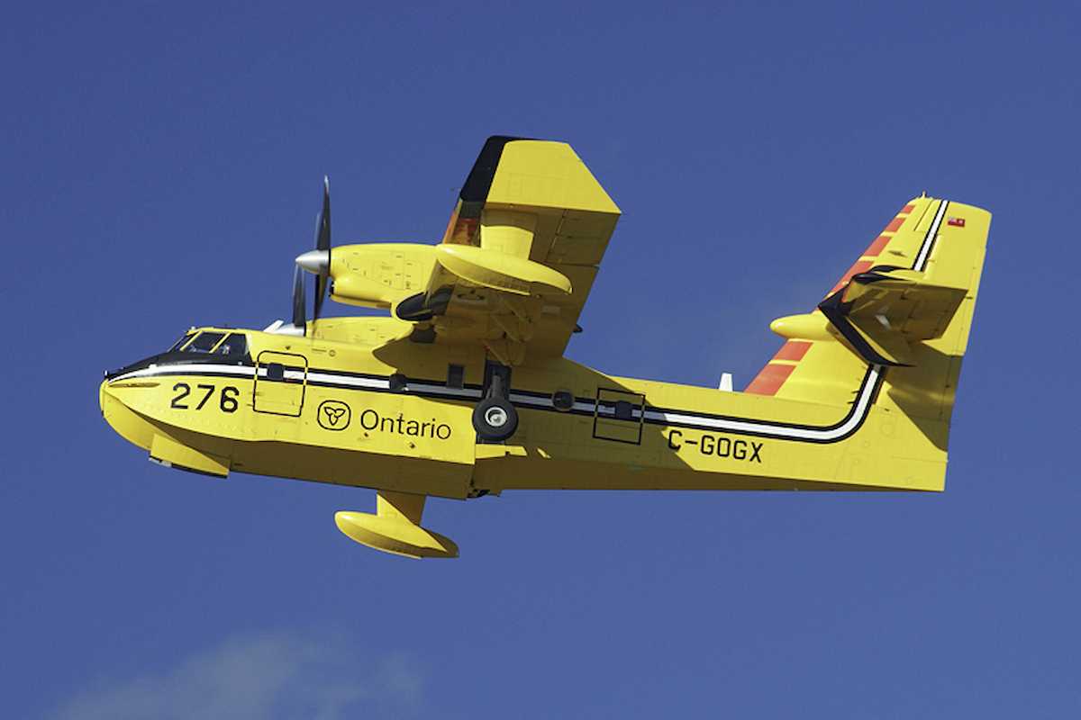 Un DHC-515 Canadiar, el avión solictado por el Gobierno de España a la UE