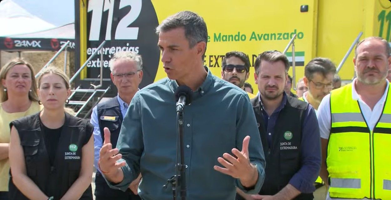 Sánchez incendio Cáceres gobierno