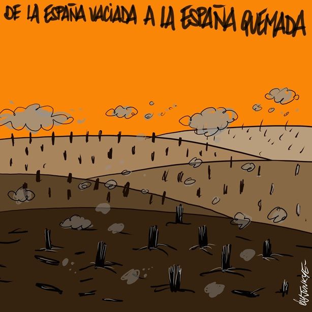 España quemada
