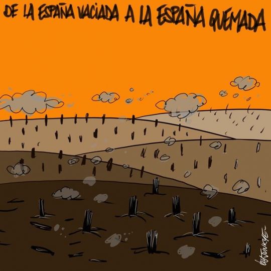 España quemada