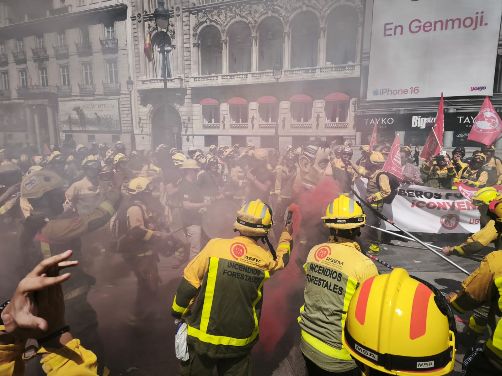 Protesta de los agentes forestales de la Comunidad de Madrid