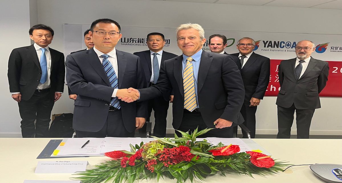 Así celebraba Geoalcali el 24 de septiembre de 2024, en su web, la firma oficial de la financiación de Mina Muga con sus nuevos socios estratégicos sin imaginarse la posterior retirada. | Foto:  Geoalcali