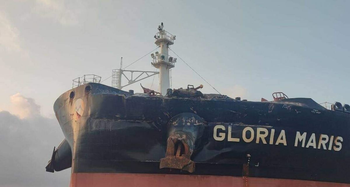 La colisión en aguas del Estrecho de Gibraltar, del buque petrolero Gloria Maris y el portacontenedores HMM St Peterbusrg es otra de las cuestiones que los ecologistas llevarán al Parlamento Europeo. | Foto: Verdemar-Ecologistas en Acción La colisión en aguas del Estrecho de Gibraltar, del buque petrolero Gloria Maris y el portacontenedores HMM St Peterbusrg es otra de las cuestiones que los ecologistas llevarán al Parlamento Europeo. | Foto: Verdemar-Ecologistas en Acción