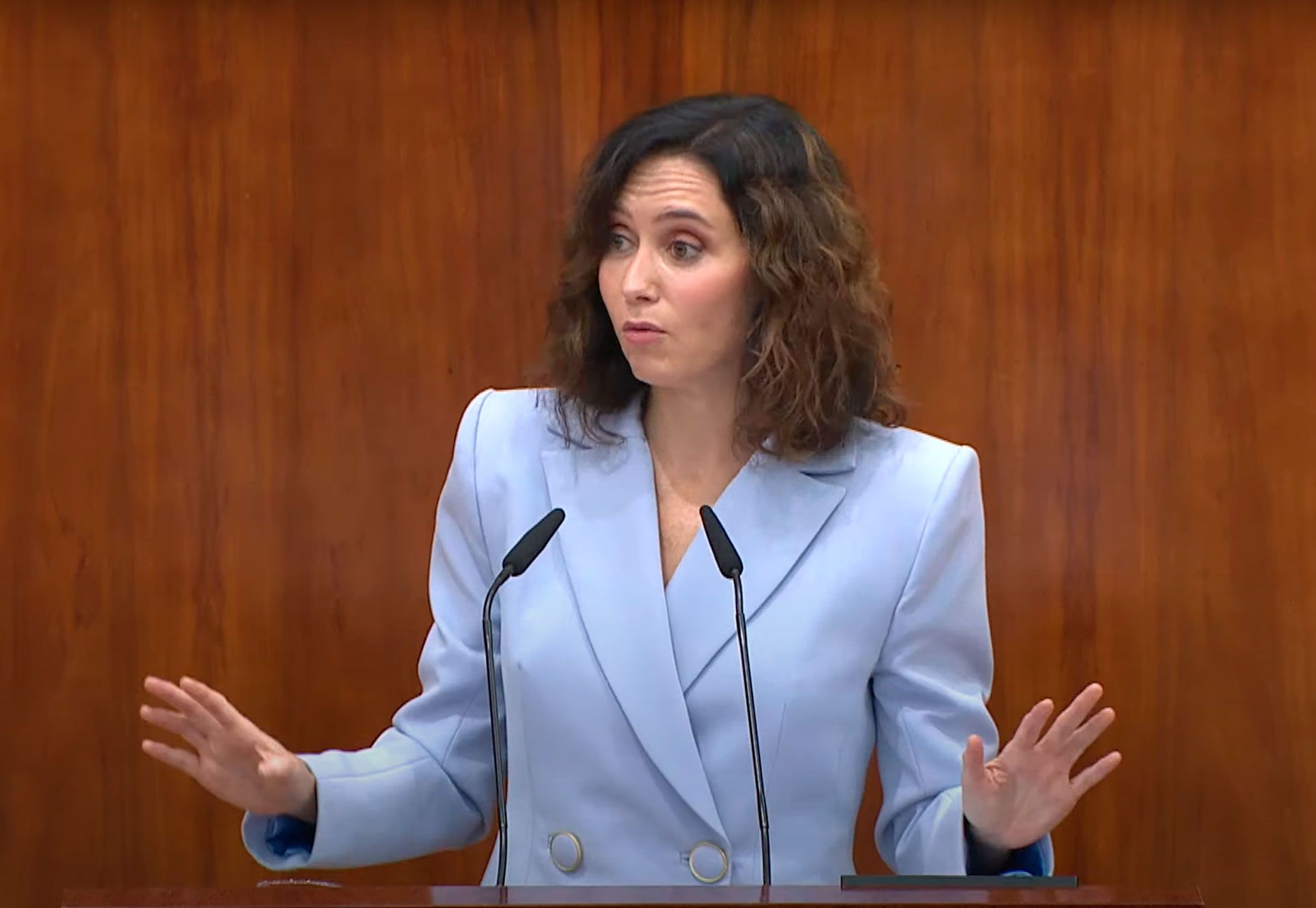 Isabel Díaz Ayuso, presidenta de la Comunidad de Madrid en el Debate del Estado de la Región