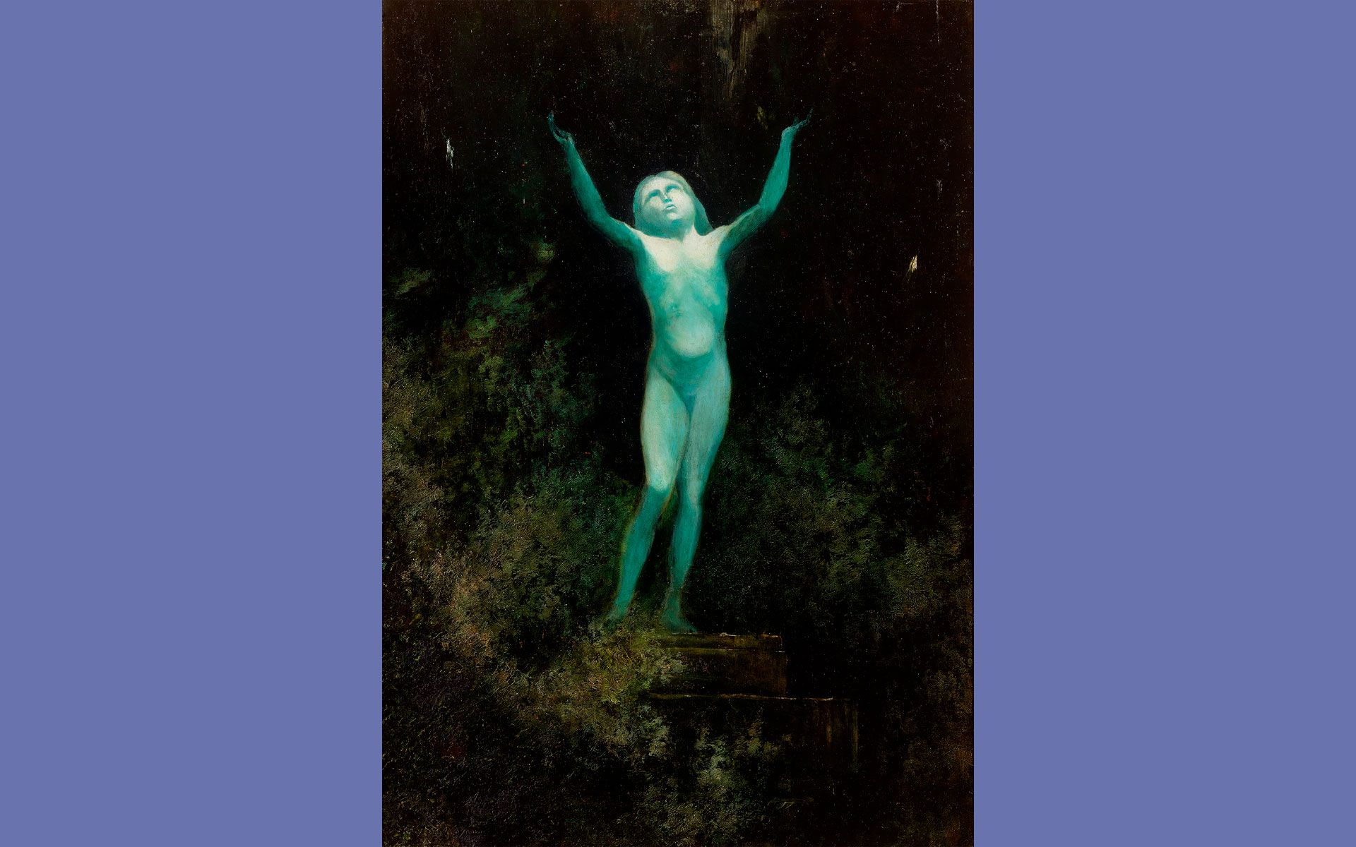 'La aparición: un cuerpo sideral' (cerca de 1900), de Karl Wilhelm Diefenbach. Marty Kelly (The Jack Daulton Collection)