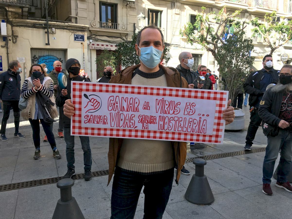 Protesta de la hostelería