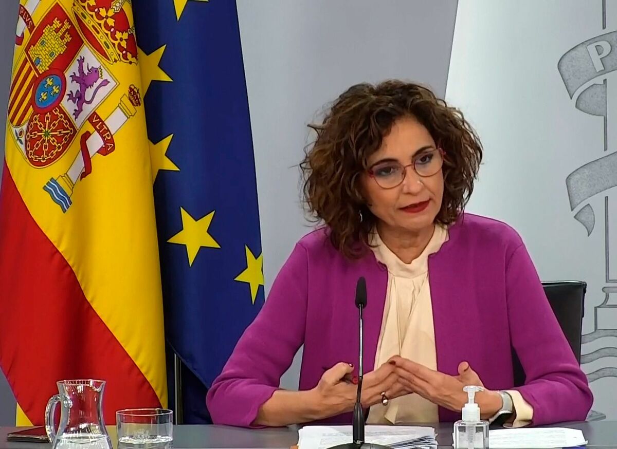 María Jesús Montero, hoy tras el Consejo de Ministros.