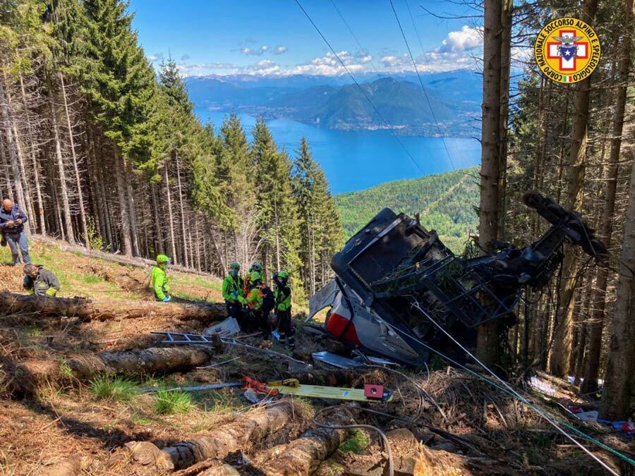 Accidente Teleférico de Stresa con Mottarone