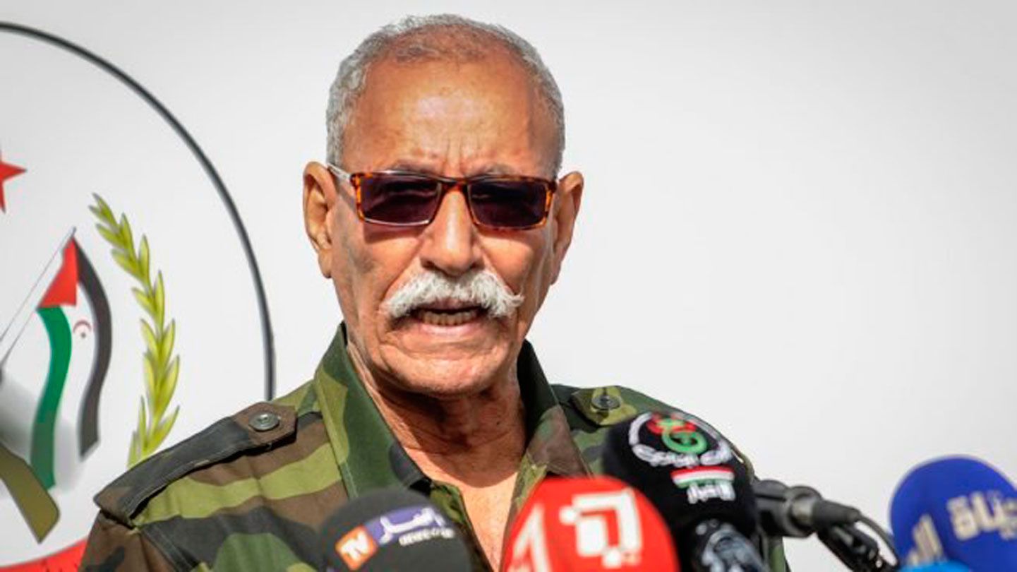 El-líder-del-Frente-Polisario,-Brahim-Ghali