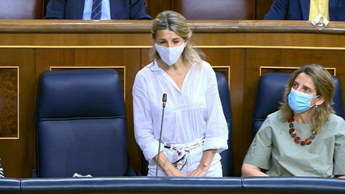 Yolanda Díaz en el Congreso de los diputados
