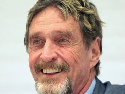 John McAfee antes de su detención