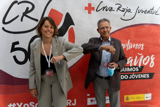 Paula Rivarés, Directora de CRJ y Javier Senent, Presidente de CRE