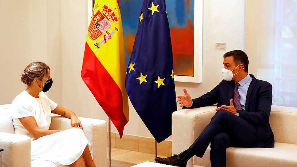 Pedro Sánchez y Yolanda Díaz en una imagen de archivo.