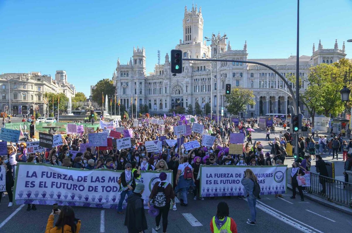 Manifestación feminista en Madrid, foto Agustín Millán