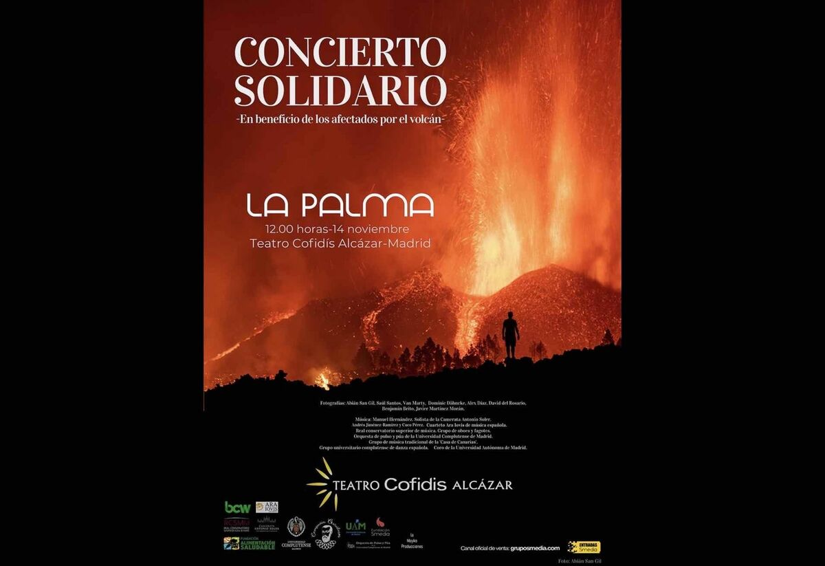 Concierto solidario  en favor de los damnificados de la erupción del volcán de la isla de La Palma