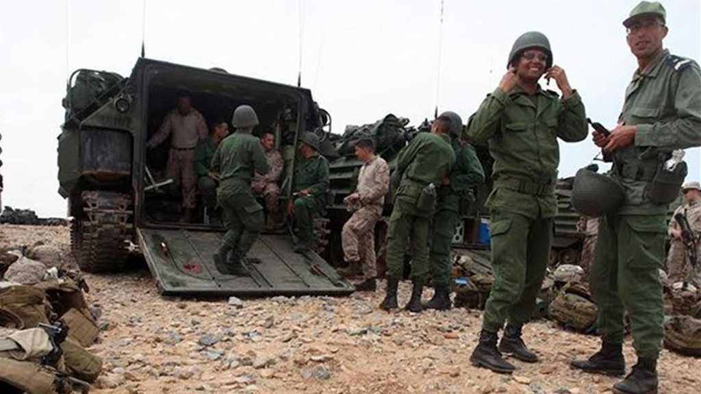 Soldados de Marruecos en unas maniobras militares.