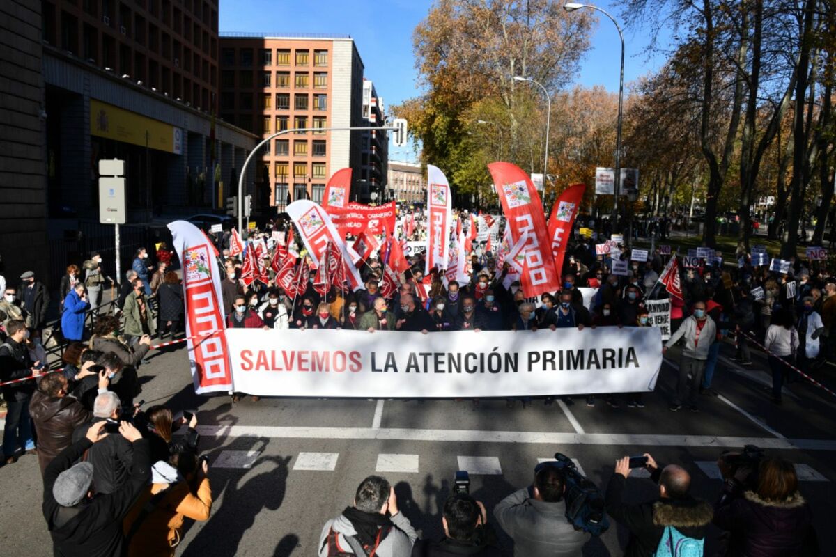 Manifestación sanidad pública y por la Atención Primaria