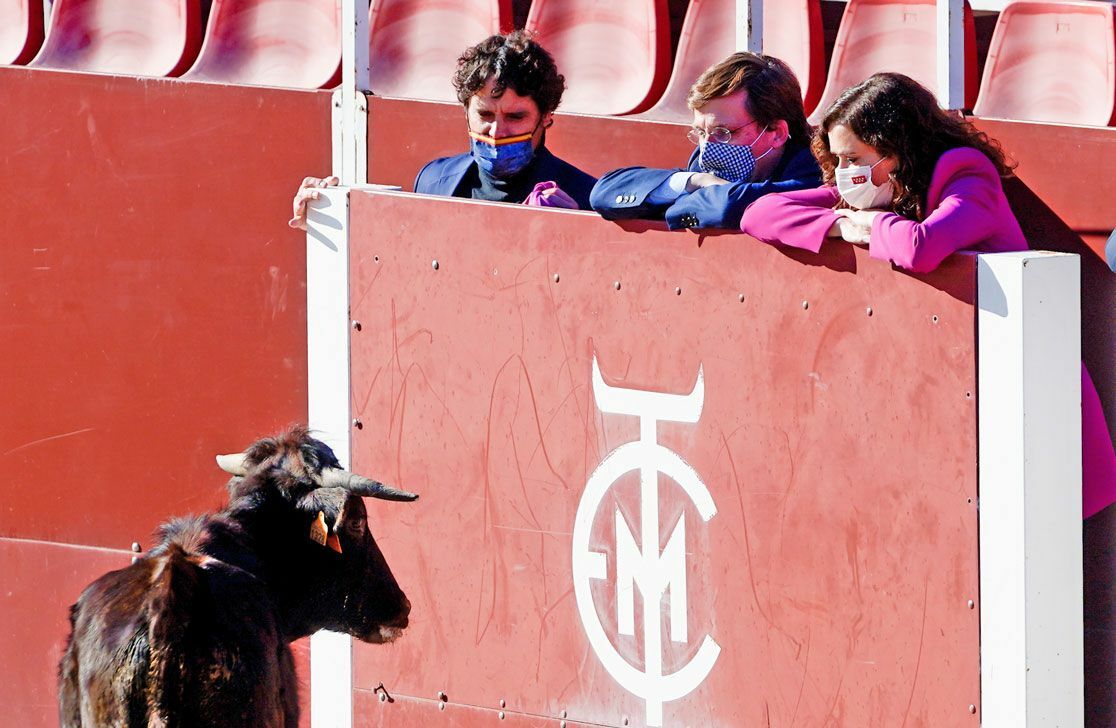 La-presidenta-de-la-Comunidad-de-Madrid,-Isabel-Díaz-Ayuso,-esta-tarde,-en-el-acto-de-la-Escuela-de-Tauromaquia-José-Cubero-Yiyo.-Foto-Comunidad-de-Madrid