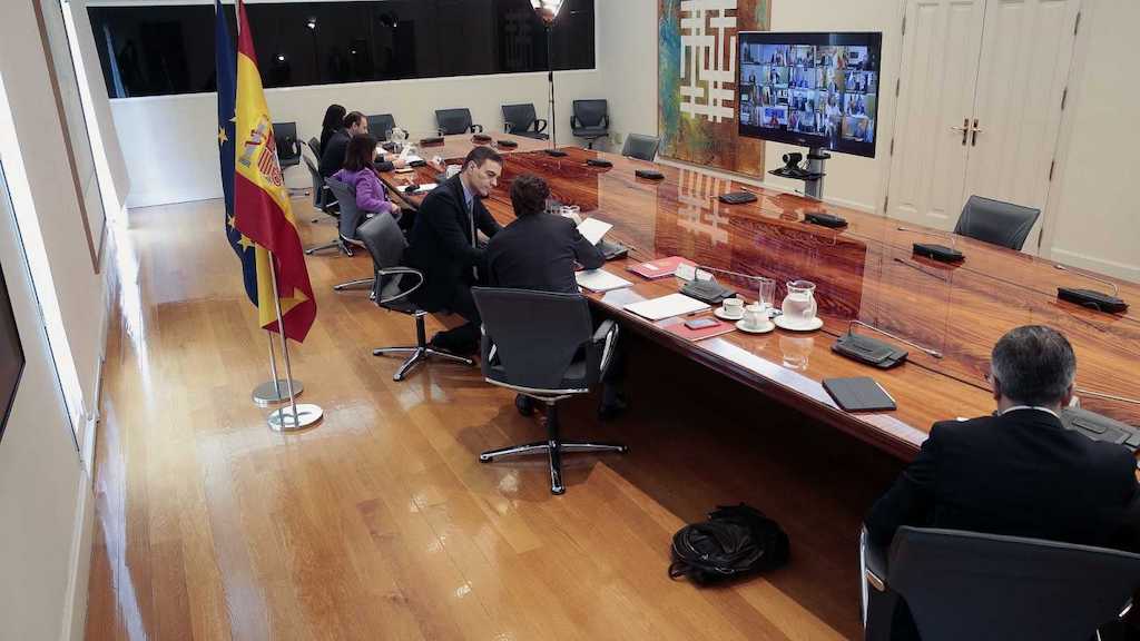 Una imagen de la Conferencia de Presidentes Autonómicos para tratar sobre la pandemia.