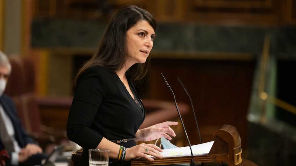 Macarena Olona en el Congreso de los Diputados.