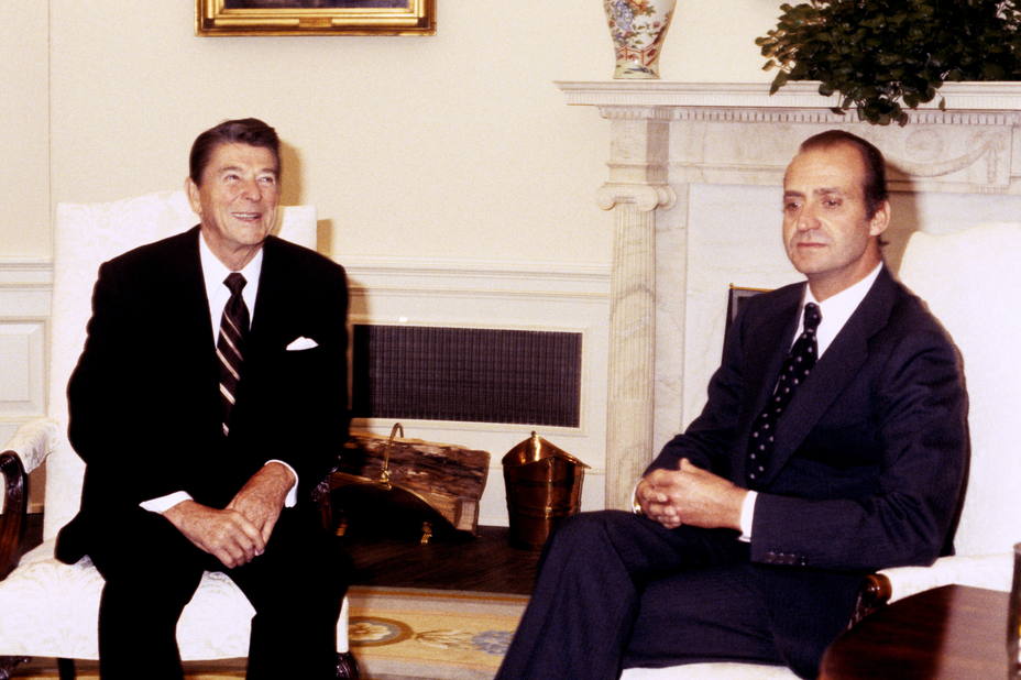 Ronald Reagan y Juan Carlos