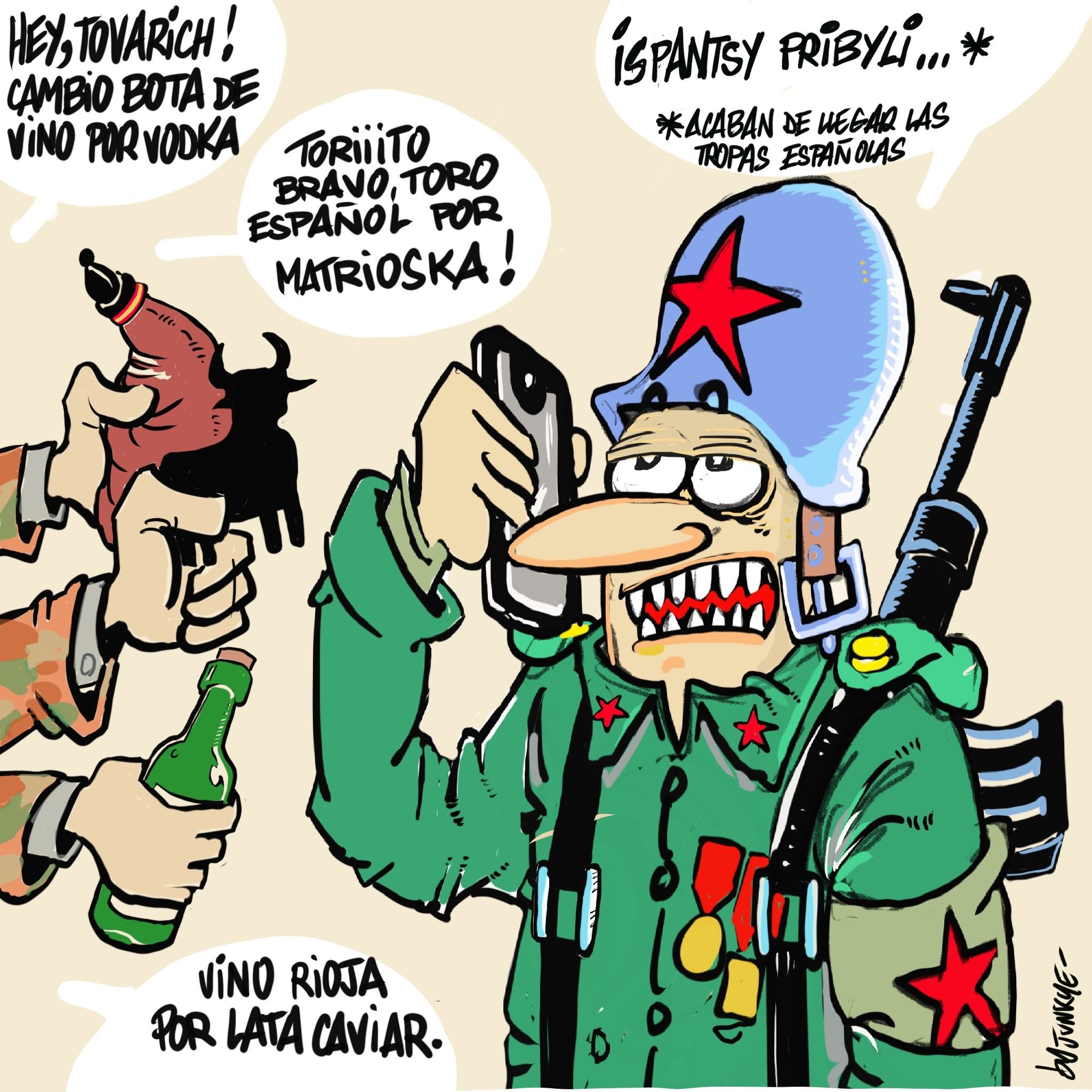Llegan los españoles a ucrania