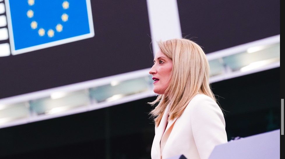 presidenta del Parlamento Europeo, Roberta Metsola EP