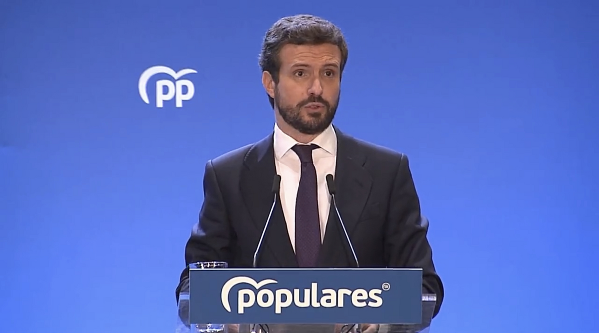 Pablo casado, a un presidente del PP